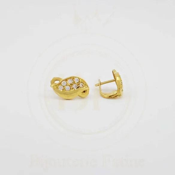 Boucles d'Oreilles 298 avec un design très agréable en or 18 carats